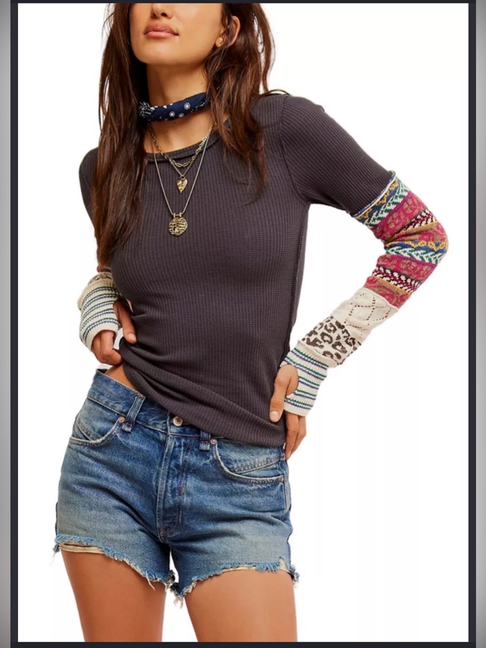 Free People All In Cuff Knit Top - Size Medium M